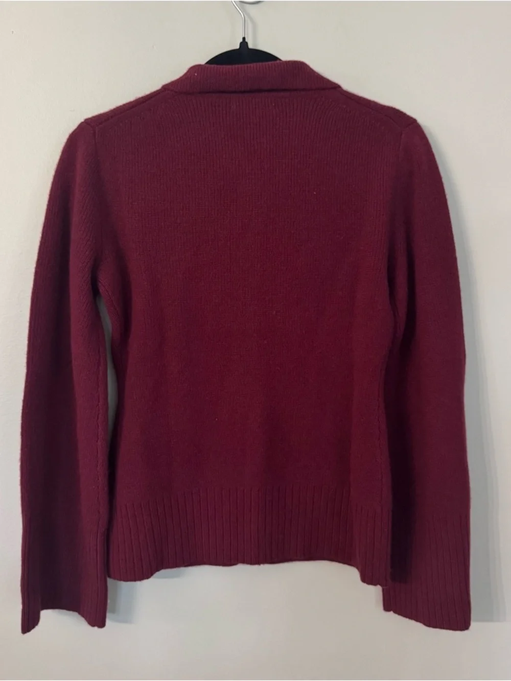J. Crew Lamb’s Wool Milano-Stitch Cinched-Waist Cardigan Sz XS NWT